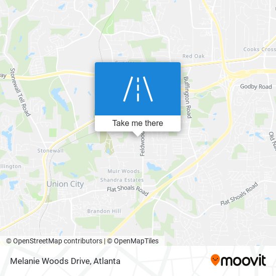 Melanie Woods Drive map