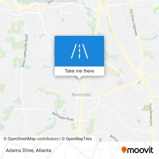 Adams Drive map