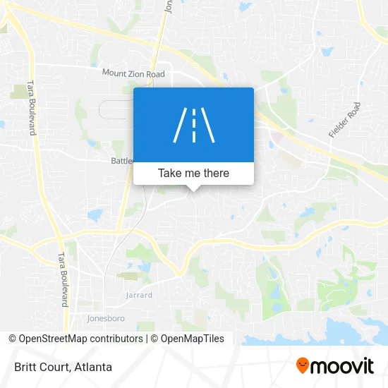 Britt Court map