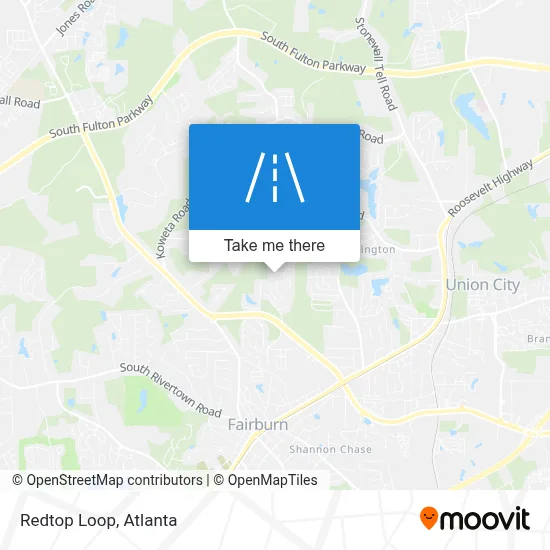 Redtop Loop map