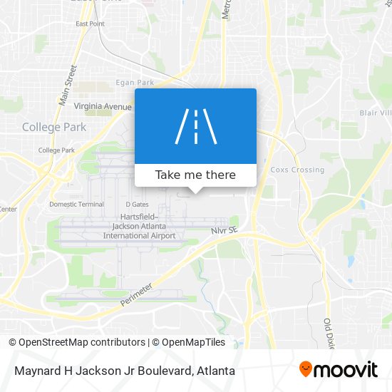 Maynard H Jackson Jr Boulevard map