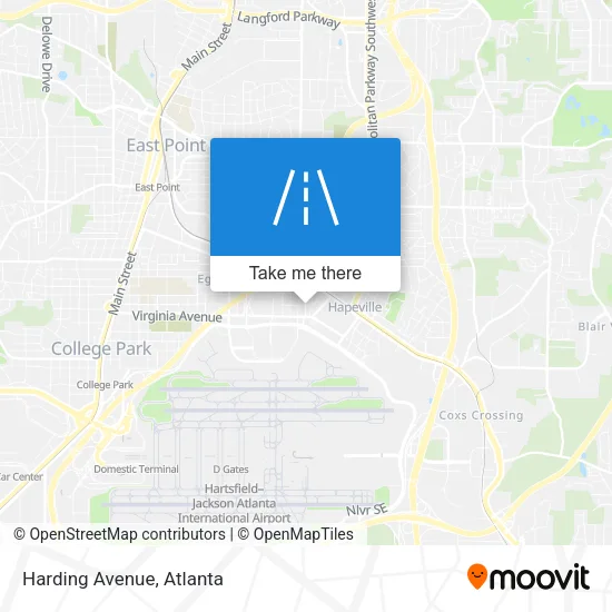 Harding Avenue map