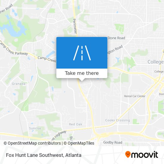 Mapa de Fox Hunt Lane Southwest