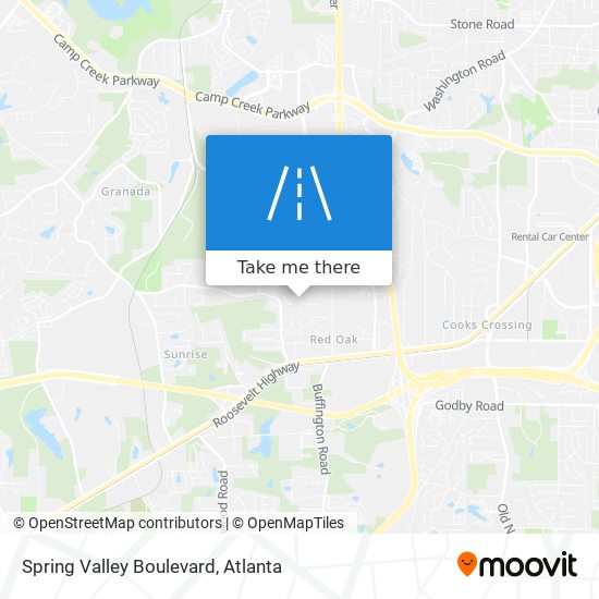 Spring Valley Boulevard map