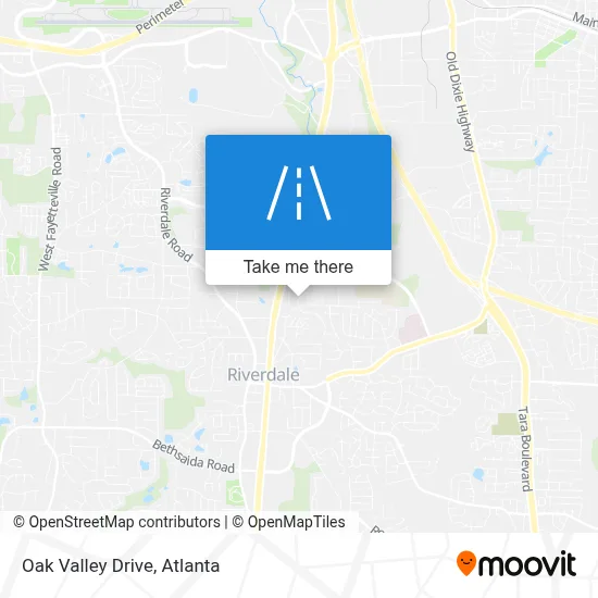 Oak Valley Drive map