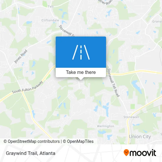 Graywind Trail map