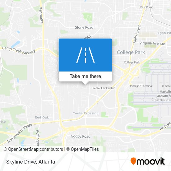 Skyline Drive map