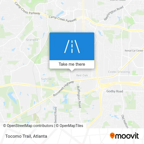 Tocomo Trail map