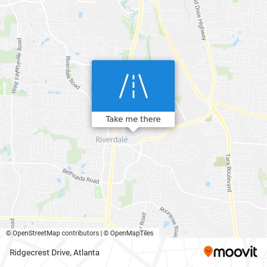 Ridgecrest Drive map