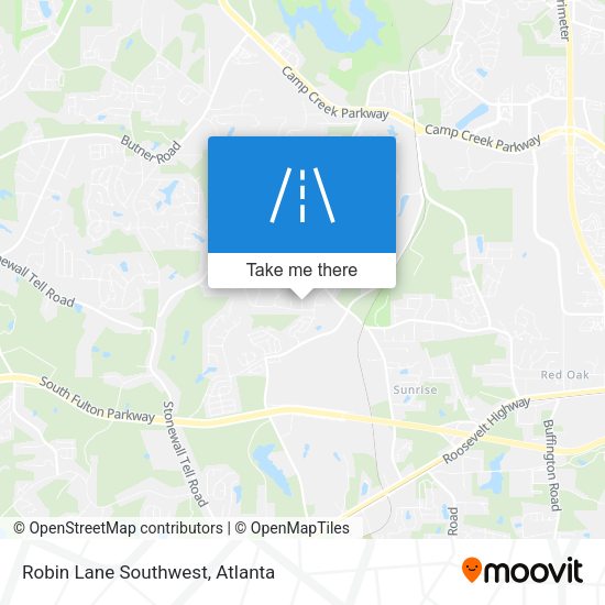 Mapa de Robin Lane Southwest