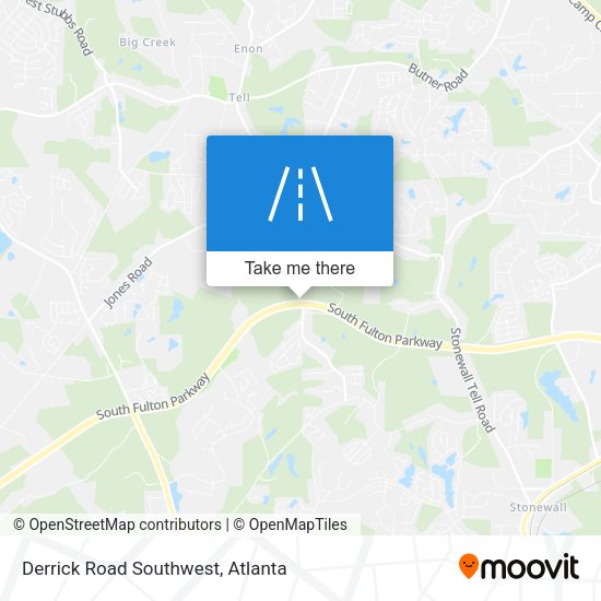 Derrick Road Southwest map