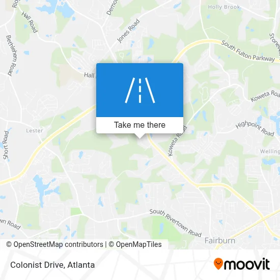 Colonist Drive map