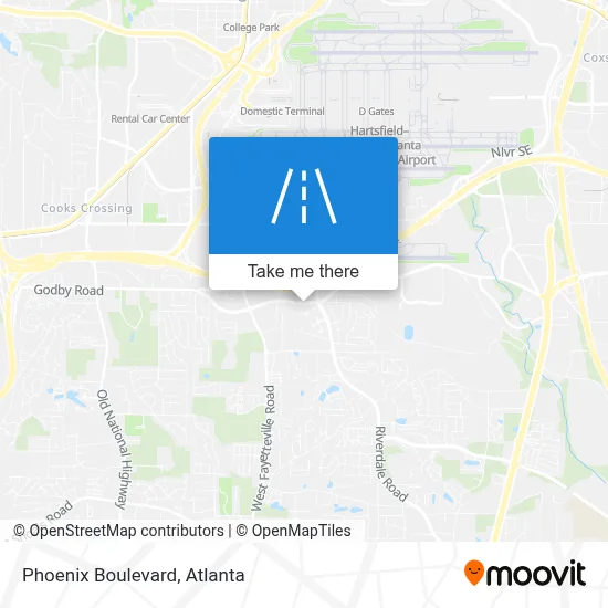 Phoenix Boulevard map