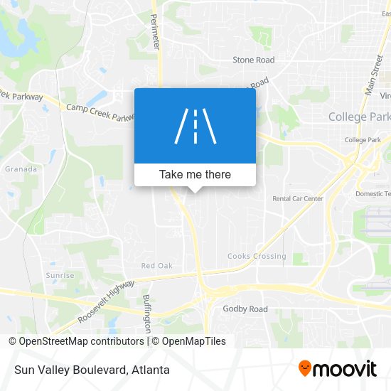 Sun Valley Boulevard map