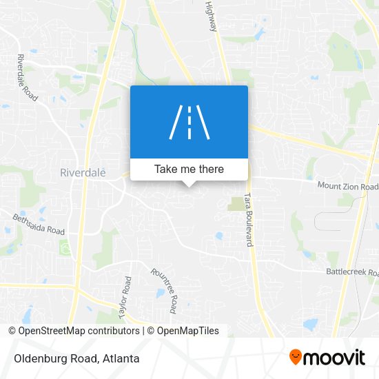 Mapa de Oldenburg Road