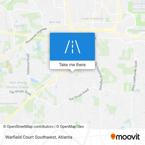 Warfield Court Southwest map