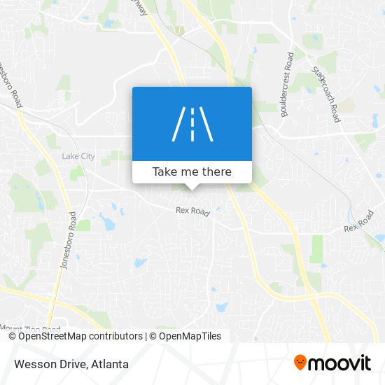 Wesson Drive map