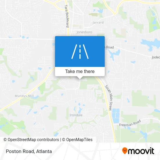 Mapa de Poston Road