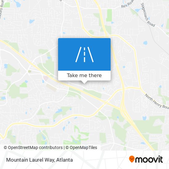 Mountain Laurel Way map