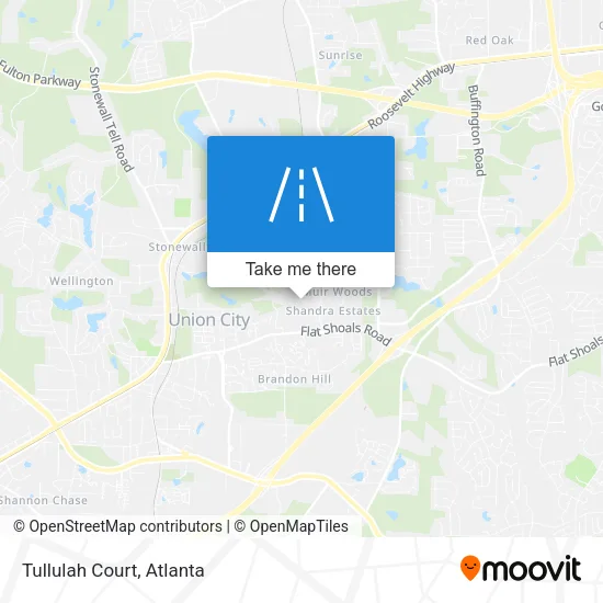 Tullulah Court map