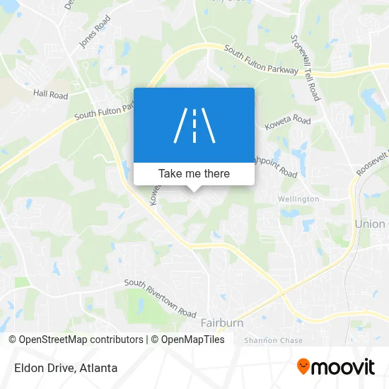 Eldon Drive map