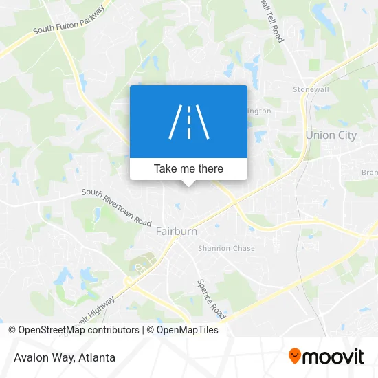 Avalon Way map