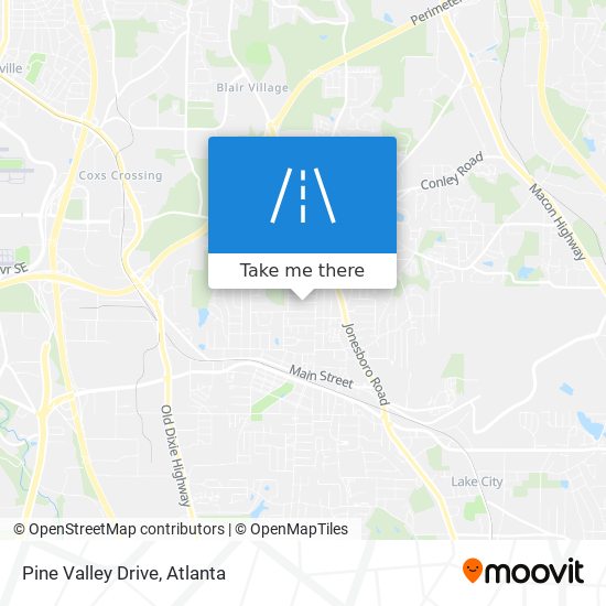 Pine Valley Drive map