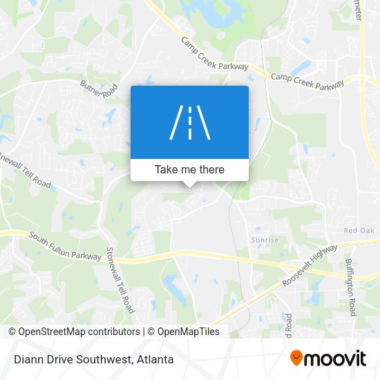 Diann Drive Southwest map