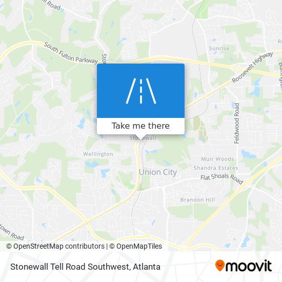 Mapa de Stonewall Tell Road Southwest