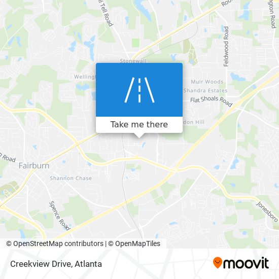 Mapa de Creekview Drive