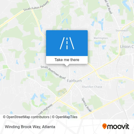 Winding Brook Way map