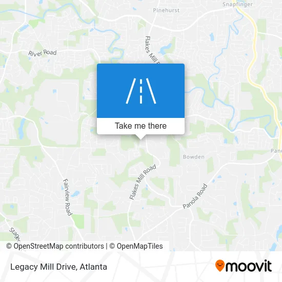 Legacy Mill Drive map
