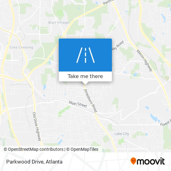 Parkwood Drive map