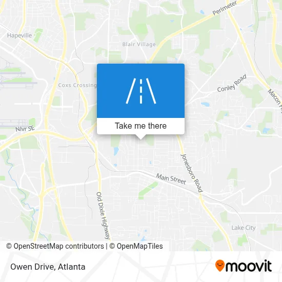 Owen Drive map