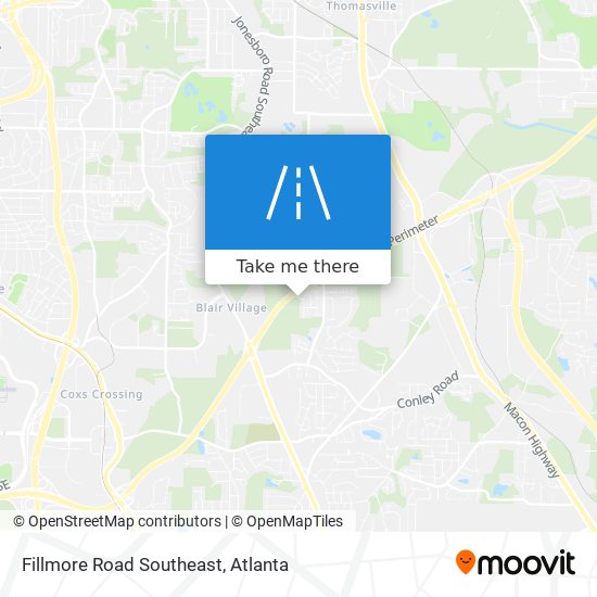 Fillmore Road Southeast map