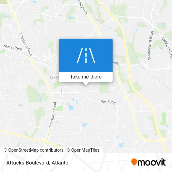 Attucks Boulevard map