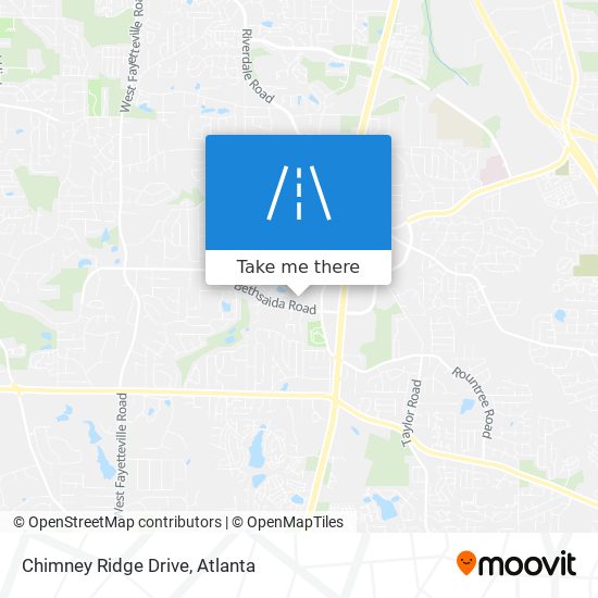 Mapa de Chimney Ridge Drive