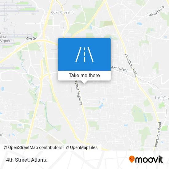 4th Street map