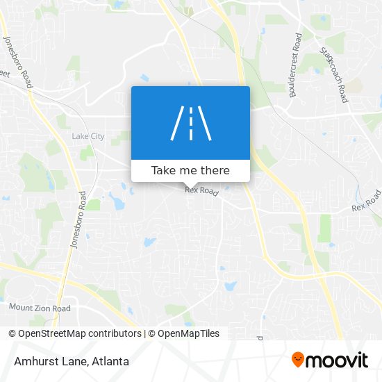 Amhurst Lane map