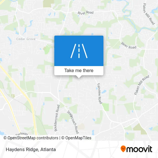 Haydens Ridge map