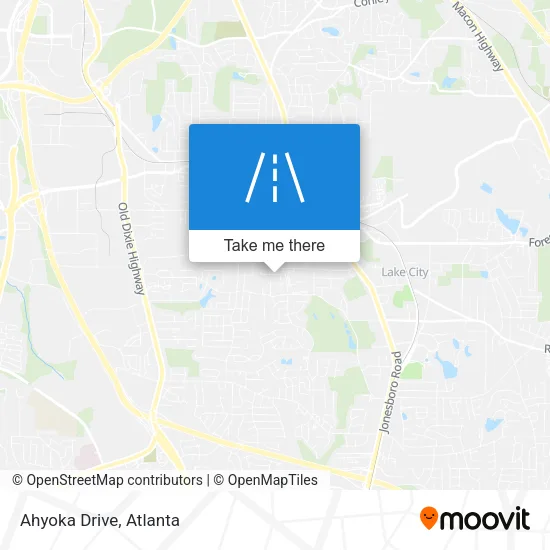 Ahyoka Drive map