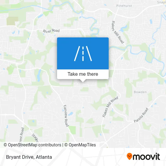 Bryant Drive map
