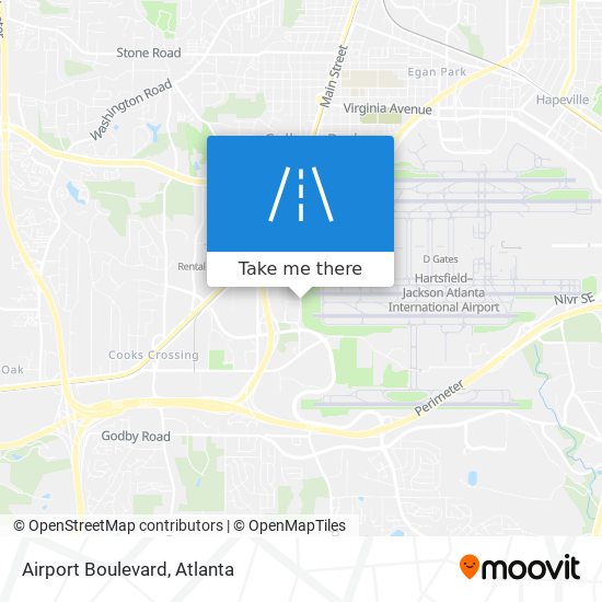 Airport Boulevard map