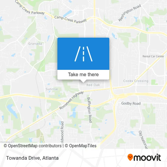 Towanda Drive map