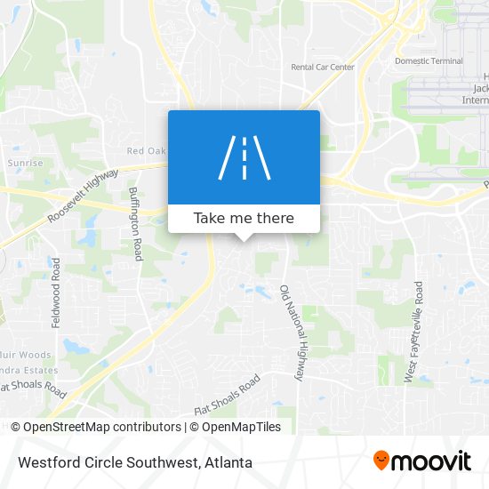 Mapa de Westford Circle Southwest