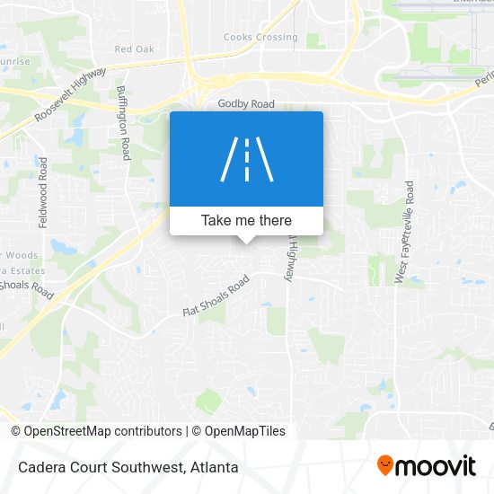 Mapa de Cadera Court Southwest