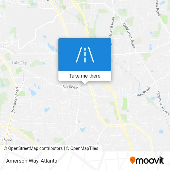 Amerson Way map