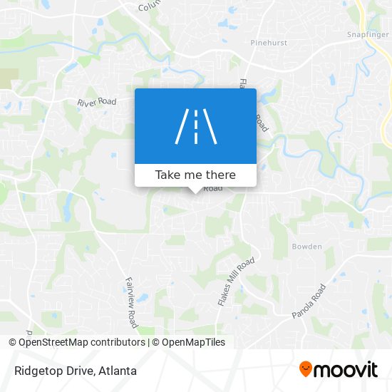 Ridgetop Drive map