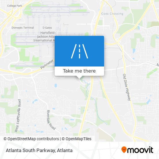 Mapa de Atlanta South Parkway