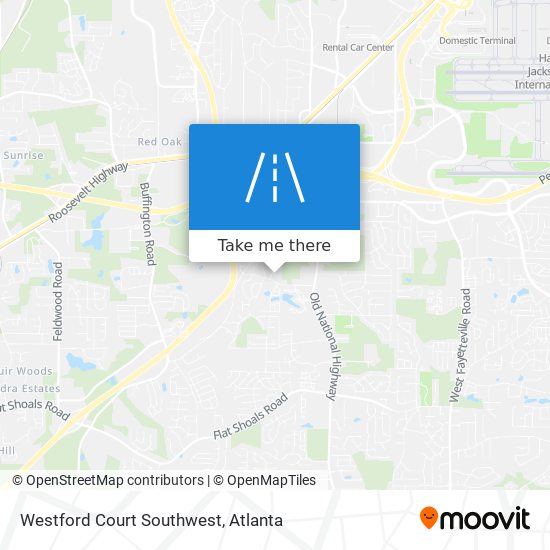 Mapa de Westford Court Southwest